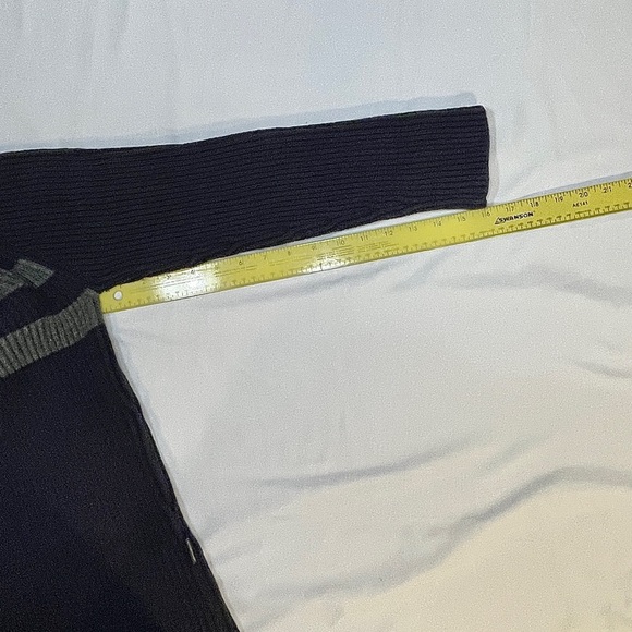 Eddie Bauer Blue and Gray Turtleneck Sweater Size S 100% Cotton - Picture 8 of 10